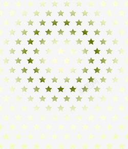 黄绿色渐变星星边框纹理素材