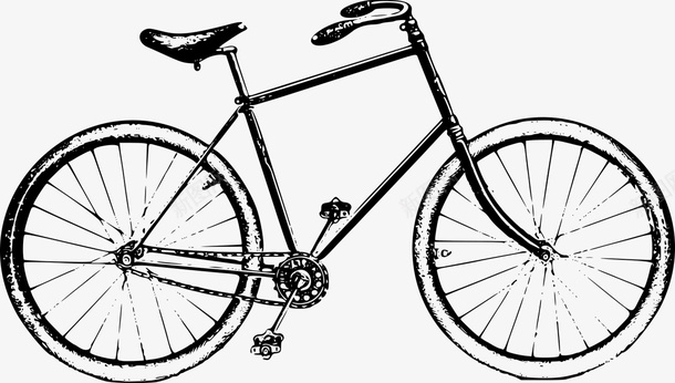 承载老式自行车图标图标