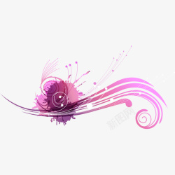 紫色装饰花纹素材
