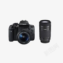 佳能EOS750D双镜头套机png免抠素材_88icon https://88icon.com 产品实物 佳能相机 双镜头相机