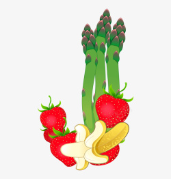 j免费下载创意卡通装饰英文水果蔬菜艺术字高清图片