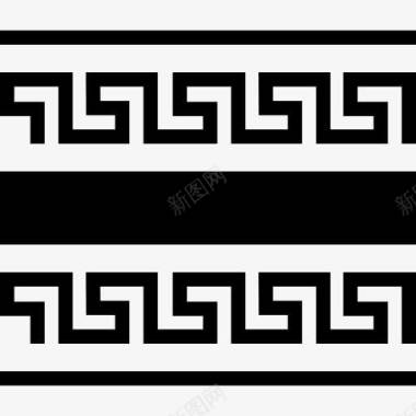 希腊希腊装饰图标图标