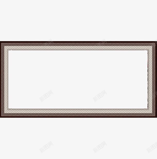 矩形中国风国学边框元素png免抠素材_88icon https://88icon.com 中国风 国学边框 矩形 褐色