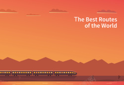 旅途的海报世界最美旅途海报背景矢量图高清图片