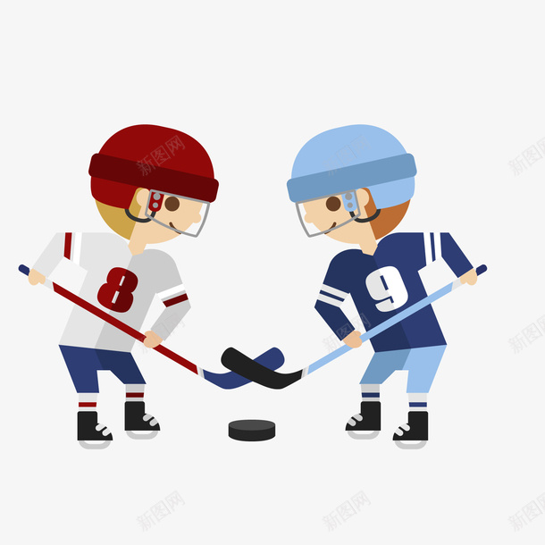 冰球运动员背景装饰png免抠素材_88icon https://88icon.com 冰球 卡通人物 卡通男子 背景装饰 运动员