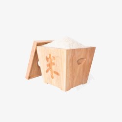 森隆实木米桶储米箱米缸素材