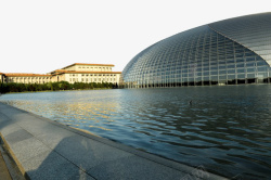 国家大剧院北京国家大剧院风景矢量图高清图片