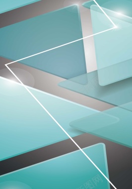 几何边框背景模版矢量图背景