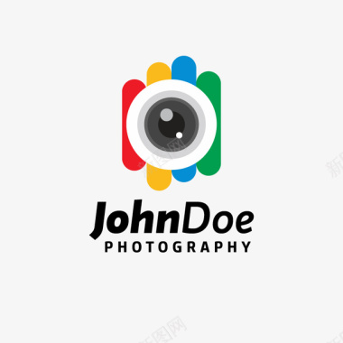 logo彩色相机矢量图图标图标