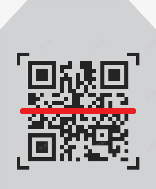 灰色二维码射频png免抠素材_88icon https://88icon.com RFID 二维码 卡通射频 卡通风格 射频识别 灰色 高级技术