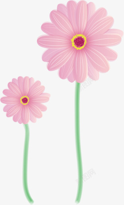粉色的花朵矢量图素材