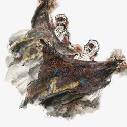 曼妙曼妙多姿的柯尔克孜族舞高清图片
