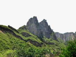 云台山绿色山峰素材