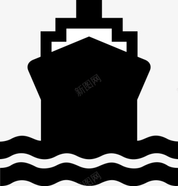 water船运输水AIGA符号标志图标图标