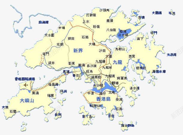 香港地图png免抠素材_88icon https://88icon.com 中华人民共和国香港特别行政区 中国香港 地图 我爱香港 轮廓 香港 香港地图 黄色