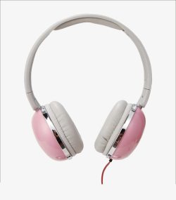 粉红色大头耳机素材