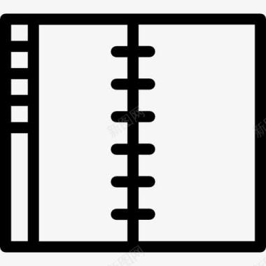 日记纸张日记图标图标