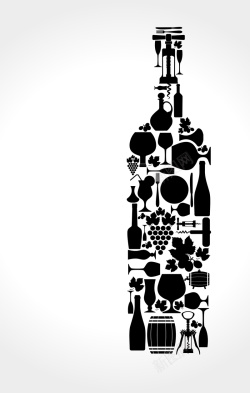 酒类大海报抽象红酒海报背景矢量图高清图片
