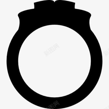 订婚订婚戒指的轮廓图标图标
