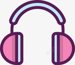 香芋紫香芋紫耳机图标高清图片