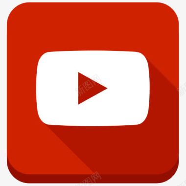 播放视频视频你管YouTube社交按钮图标图标
