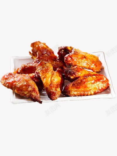 鸡翅png免抠素材_88icon https://88icon.com 快餐 油炸食品 美食