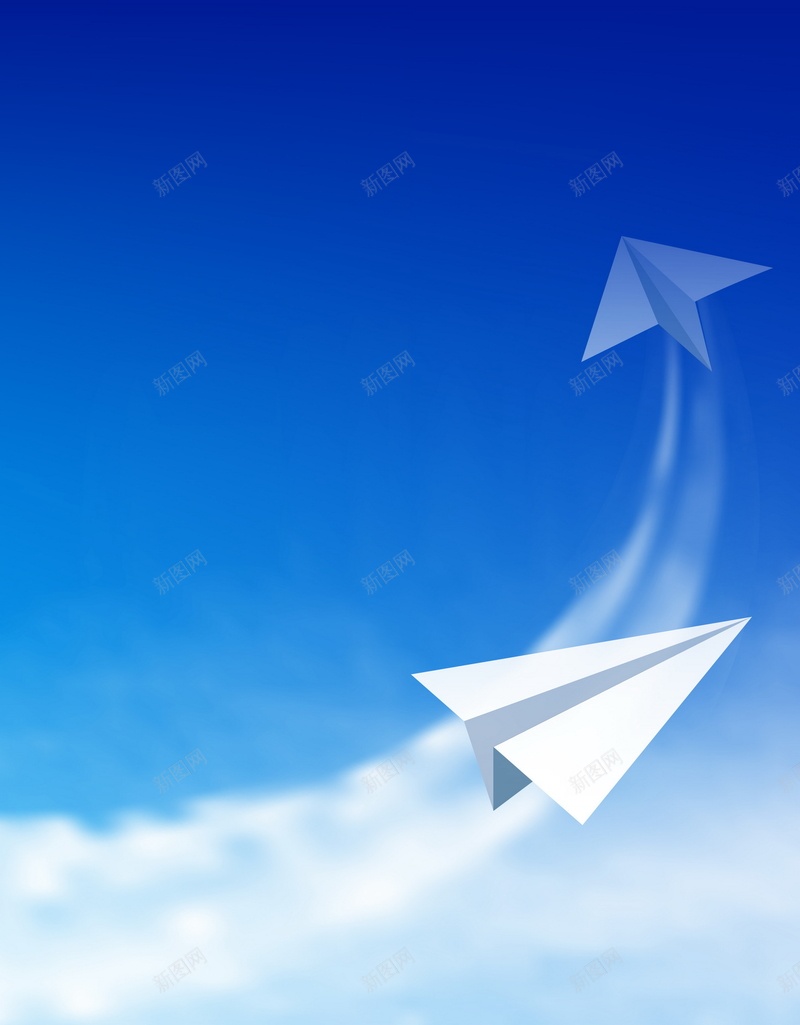 纸飞机矢量图ai设计背景_88icon https://88icon.com 天空 纸飞机 蓝色 飞机 飞翔 飞行 矢量图