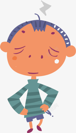 卡通男孩矢量图素材