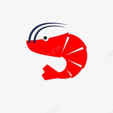 红色小虾图标图标
