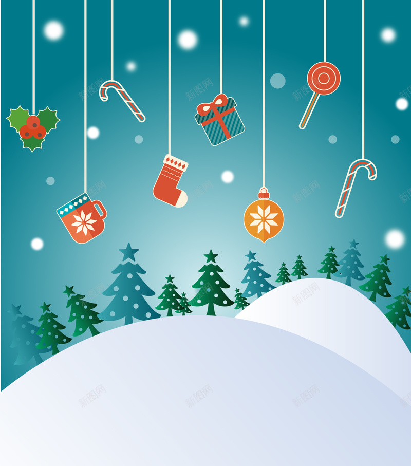 圣诞节卡通矢量背景ai设计背景_88icon https://88icon.com 卡通 圣诞树 圣诞节 手绘 拐杖 礼物 童趣 糖果 袜子 雪山 雪花 矢量图
