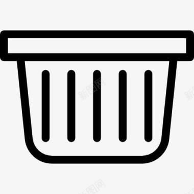 布质洗衣篮篮子图标图标