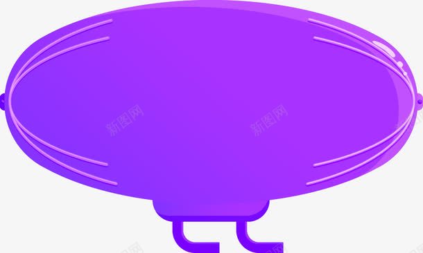 紫色简约边框png免抠素材_88icon https://88icon.com 免抠PNG 椭圆形 简约 紫色 边框