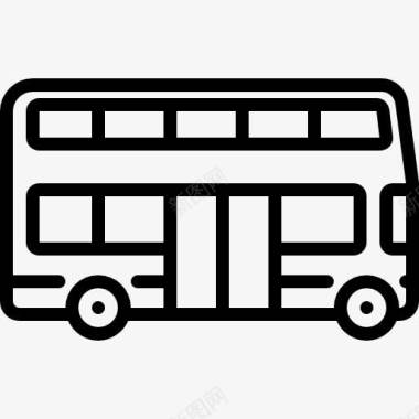 双层提篮大的双层巴士图标图标