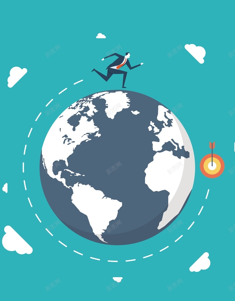 地球上奔跑的人背景矢量图ai设计背景_88icon https://88icon.com AI 卡通 地球 奔跑 海报 激情 白云 矢量素材 绿色 背景 高清背景设计图 矢量图