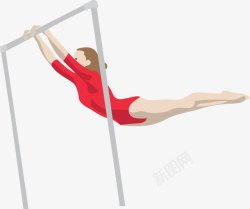 女子单杠体操奥运项目素材