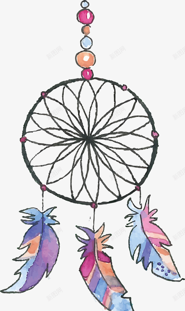 民族风手绘的羽毛矢量图ai免抠素材_88icon https://88icon.com 手绘浴帽 民族风 波西米亚 矢量png 紫色羽毛 羽毛 矢量图