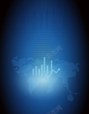矢量商务世界地图商业金融背景背景