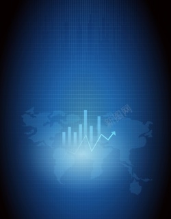 波折线矢量商务世界地图商业金融背景高清图片