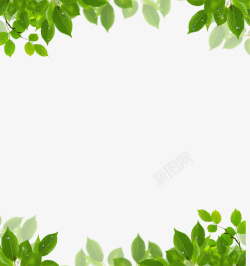 绿色叶子背景装饰图案素材