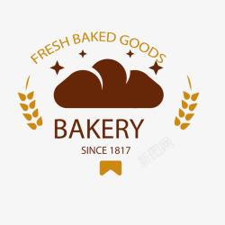 创意烘培面包店标志矢量图素材