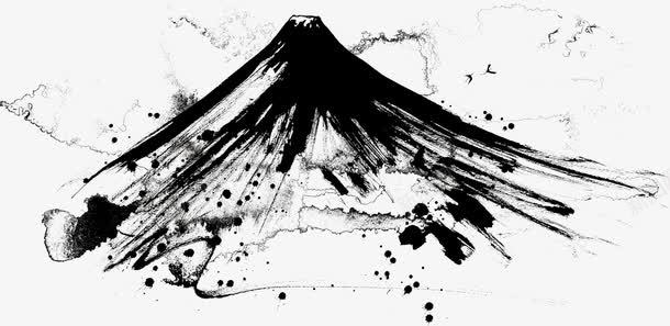 火山png免抠素材_88icon https://88icon.com 水墨 水墨画 火山 火山元素 火山手绘