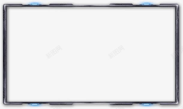 黑色蓝光边框png免抠素材_88icon https://88icon.com png素材 边框 黑色蓝光