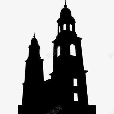 大教堂莫雷利亚大教堂墨西哥图标图标