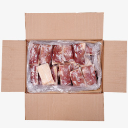 纸箱子装着鸭胸肉素材