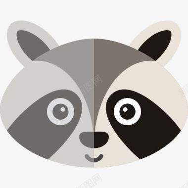 黑熊野生动物Racoon图标图标