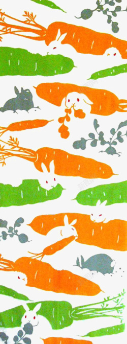 白兔吃萝卜素材