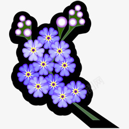 紫色勿忘我png免抠素材_88icon https://88icon.com 紫色 花朵 鲜花