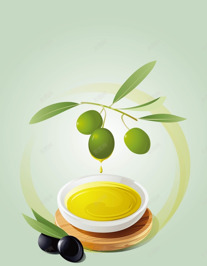 矢量美食橄榄油食品背景ai设计背景_88icon https://88icon.com 创意 卡通 手绘 橄榄果 橄榄油 海报 矢量 美食 背景 食品 矢量图