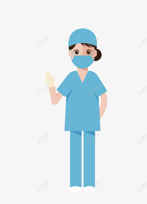 戴口罩的护士png免抠素材_88icon https://88icon.com 医护人员 医生 口罩 护士 护士漫画 护士节插画 漂亮护士