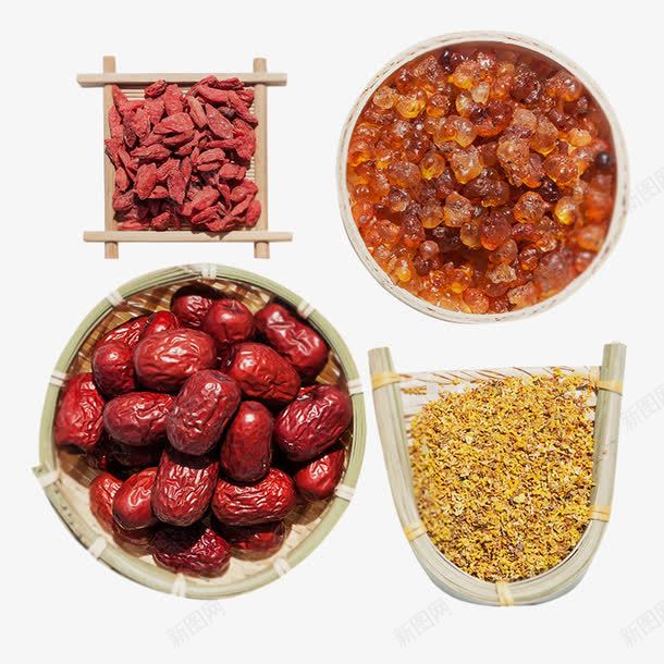 炖汤类食材png免抠素材_88icon https://88icon.com 特产食材 红枣枸杞 银耳莲子羹 食材海报